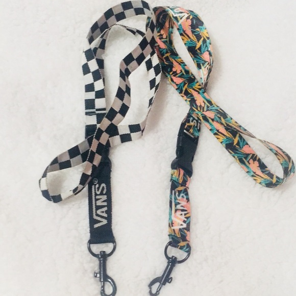 vans floral lanyard